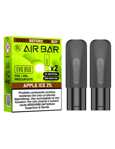 Apple Ice Air Bar Evo 850 Pod Precaricate 2ml