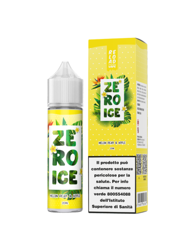 Melon Pear & Apple Zero Ice Reload Vape Liquido Shot 20ml