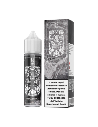 Tabacco Radice Golden Tab Reload Vape Liquido Shot 20ml