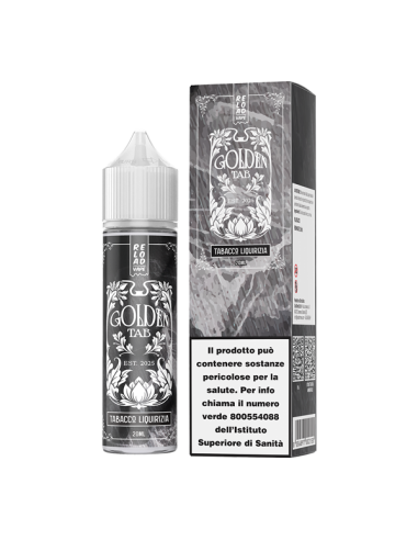 Tabacco Liquirizia Golden Tab Reload Vape Liquido Shot 20ml
