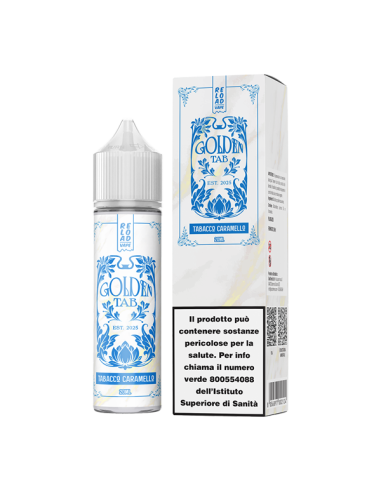 Tabacco Caramello Golden Tab Reload Vape Liquido Shot 20ml