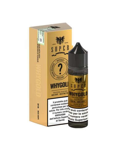 Why Gold Super Flavor Liquido Mix and Vape 30ml Babà Rum