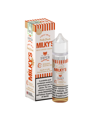 Milky's Almond Caramel Super Flavor Liquido Mix and Vape 30ml