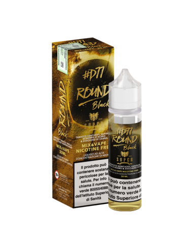 D77 Round Black Super Flavor Liquido Mix and Vape 30ml
