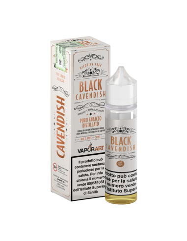 Black Cavendish Puro Distillato Vaporart Liquido Mix and Vape 30ml