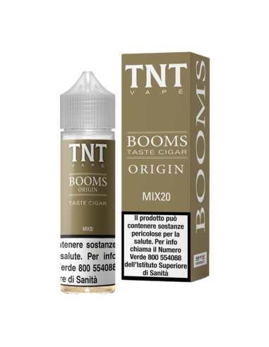 Booms Origin TNT Vape Liquido Shot 25ml Tabacco