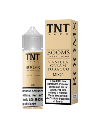 Booms VCT Vanilla Cream Tobacco TNT Vape Liquido Mix and Vape 20ml