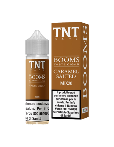 Booms Caramel Salted TNT Vape Liquido Mix and Vape 20ml