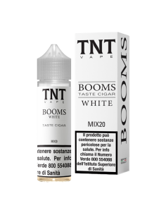 Booms White TNT Vape Liquido Shot 25ml Tabacco Vaniglia Torrone