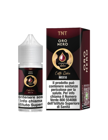 Corto Dolce Oro Nero TNT Vape Liquido Mix and Vape 10ml