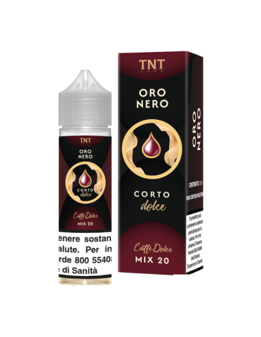 Caffè Corto Dolce Oro Nero TNT Vape Liquido Mix and Vape 20ml