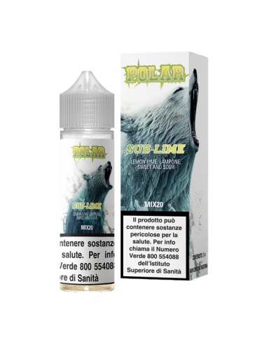 Polar Sub-Lime TNT Vape Liquido Shot 20ml Lime Raspberry Ice