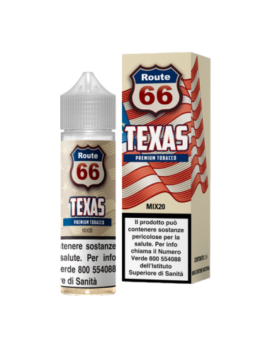 Texas Route 66 TNT Vape Liquid Shot 20ml Cigar Biscuit Vanilla