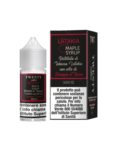 Latakia Maple Syrup Twenty Notes TNT Vape Liquido Mix and Vape 10ml