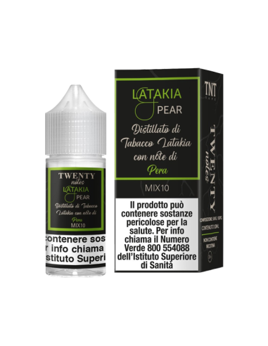 Latakia Pear Twenty Notes TNT Vape Liquido Mix and Vape 10ml
