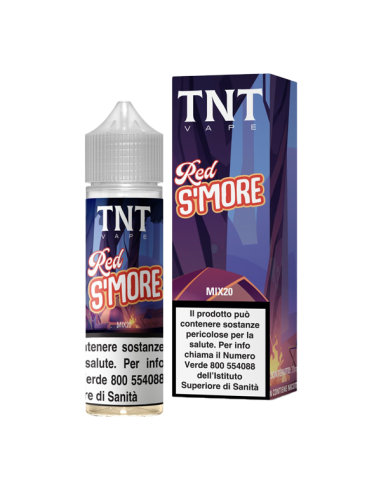 Red S'More TNT Vape Liquido Mix and Vape 20ml Graham Cracker