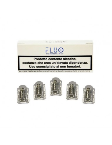 Flavourart Fluo Head Coil Resistors for Fluo Blended with Fedez Pod Kit - 5 Pieces