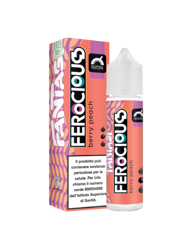 Berry Peach Fruitopia Ferocious Fantasi Vape Liquido Shot 20ml