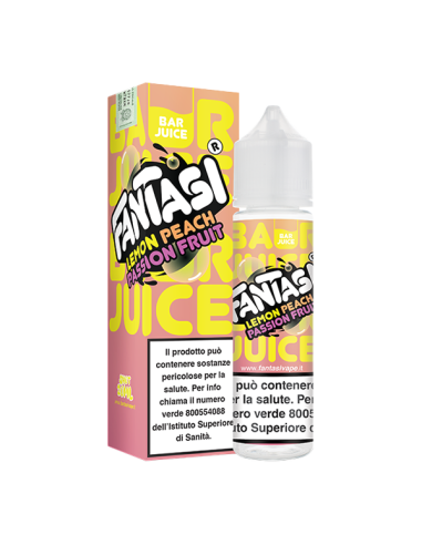 Lemon Peach Passion Fruit Fantasi Vape Liquido Shot 20ml