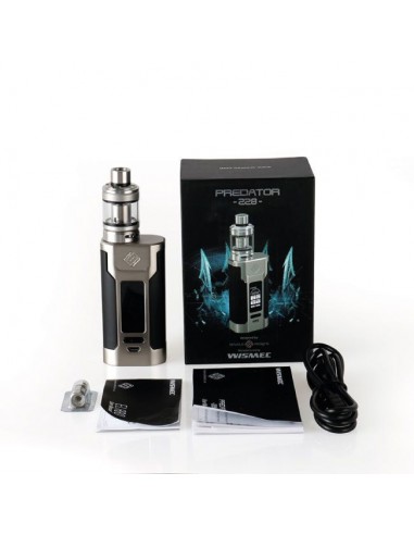 Sinuous P228 with Elabo Atomizer Kit Wismec with Double Electronic Cigarette Battery