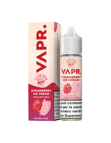 Strawberry Ice Cream VAPR. Steam Train Liquido Shot 20ml