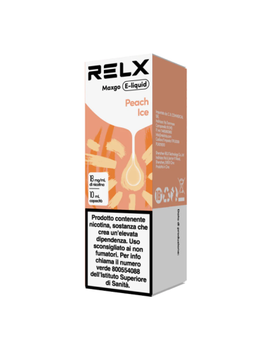 Peach Ice MaxGo Relx Liquido Pronto 10ml