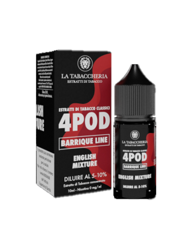 English Mixture 4pod Barrique Line La Tabaccheria Aroma Concentrato 10ml