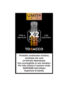 Tobacco UMA.mi SWAP Pod Precaricate 2ml - 2 Pezzi