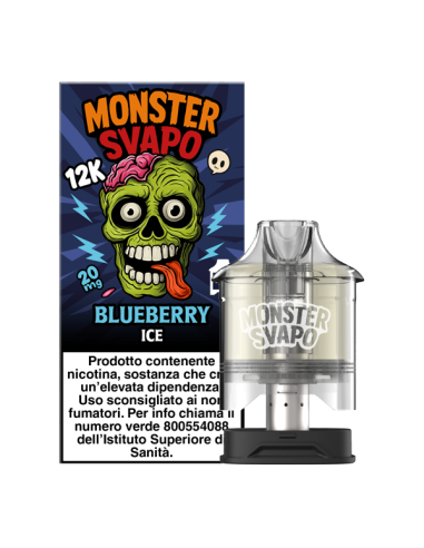 Blueberry Ice Pod Precaricata Monster Svapo 10ml