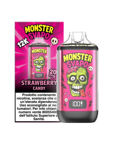 Monster Svapo Starter Kit  + Pod Precaricata Strawberry Candy