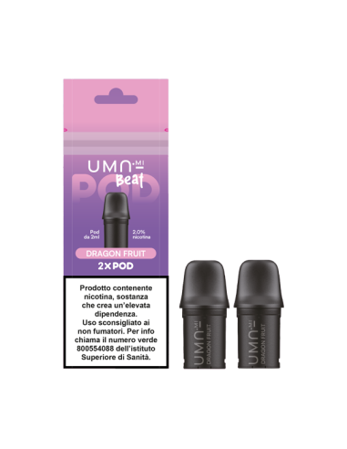 Dragon Fruit UMA.mi Beat Pod Precaricate 2ml - 2 Pezzi