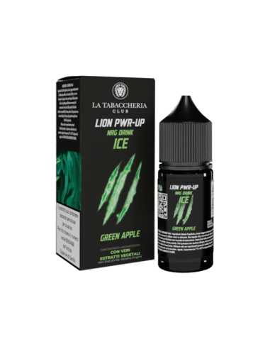 Green Apple Lion Pwr-Up Nrg Drink Ice La Tabaccheria Aroma Mini Shot 10ml