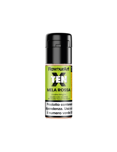 Mela Rossa TenX Nic Salts FlavourArt Liquido Pronto 10ml