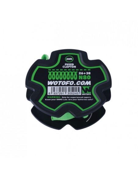 Fused Clapton Wire 26+38 N80 Wotofo Filo Resistivo per Atomizzatori Rigenerabili