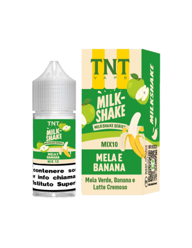 Mela e Banana Milkshake TNT Vape Liquido Mix and Vape 10ml
