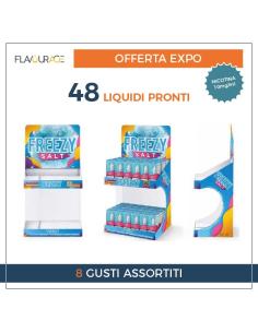 Expo Freezy Salt Flavourage Liquidi Pronti 10ml (48 pezzi) - Nicotina 10mg/ml - Espositore Completo