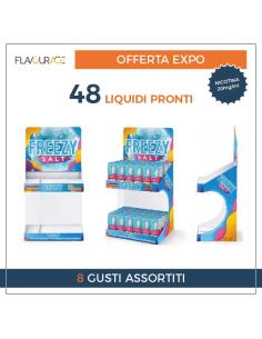 Expo Freezy Salt Flavourage Liquidi Pronti 10ml (48 pezzi) - Nicotina 20mg/ml - Espositore Completo