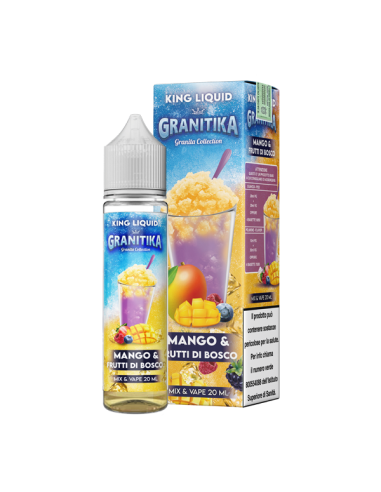 Mango & Frutti di Bosco Granitika King Liquid Liquido Mix and Vape 20ml
