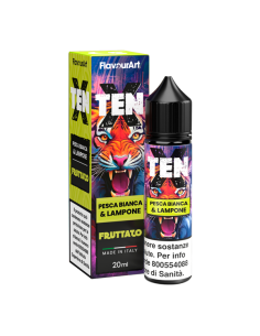 Pesca Bianca e Lampone TenX Flavourart Liquido Shot 20ml