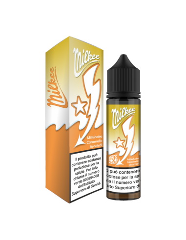Milkshake Caramello Arachidi Milkee High Voltage Flavourart Liquido Shot 20ml