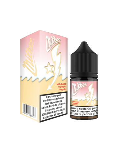 Milkshake Vaniglia Fragola Milkee High Voltage Flavourart Aroma mini Shot 10ml