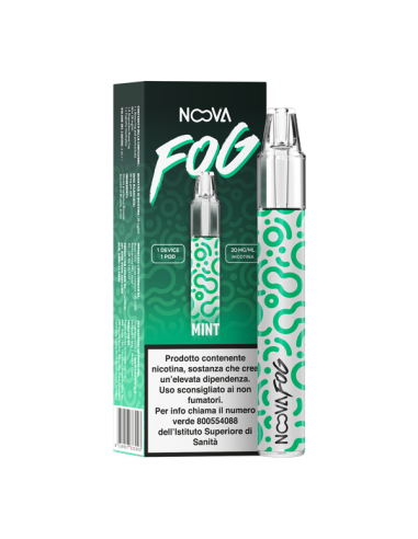 Fog Starter Kit Noova (GREEN & WHITE) + Pod Precaricata Mint