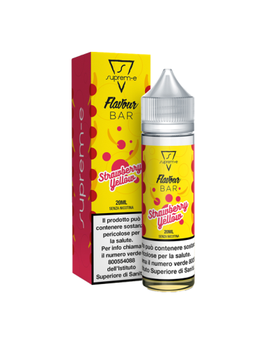 Strawberry Yellow Flavour Bar Suprem-e Liquido Shot Mix 20ml