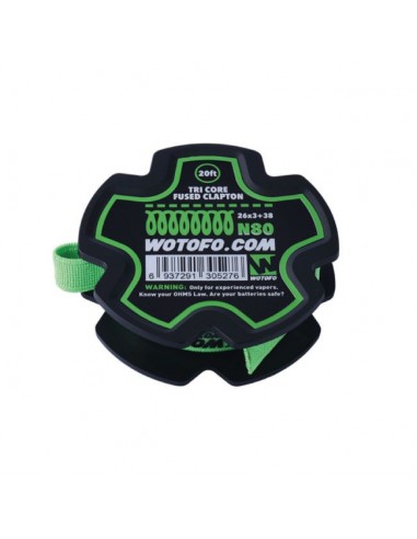 Tri Core Fused Clapton Wire 26*3+38 N80 Wotofo Filo Resistivo per Atomizzatori Rigenerabili
