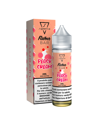 Peach Cream Flavour Bar Suprem-e Liquido Shot Mix 20ml
