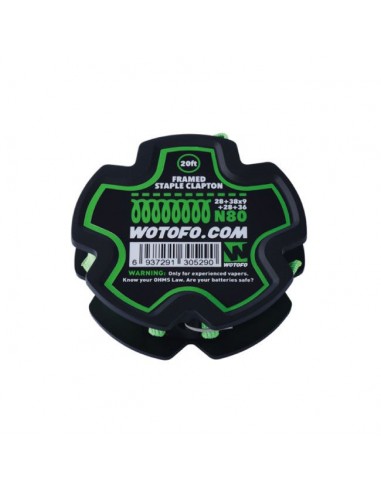 Framed Stample Clapton Wire 28+38*9+28+36 N80 Wotofo Filo Resistivo per Atomizzatori Rigenerabili