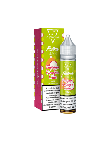 Papaya Dragon Lime Flavour Bar Suprem-e Liquido Mini Shot Mix 10ml
