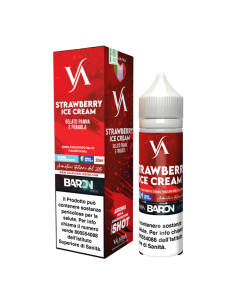 Strawberry Ice Cream Baron Valkiria Liquid Shot 20ml Strawberry