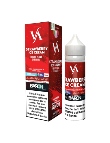 Strawberry Ice Cream Baron Valkiria Liquid Shot 20ml Strawberry