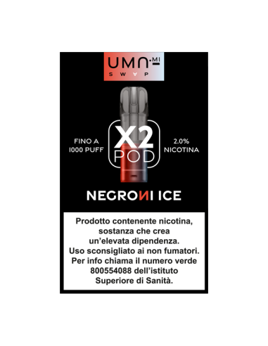 Negroni Ice UMA.mi SWAP Pod Precaricate 2ml - 2 Pezzi
